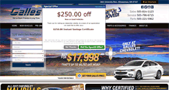 Desktop Screenshot of galleschevy.com