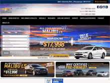 Tablet Screenshot of galleschevy.com
